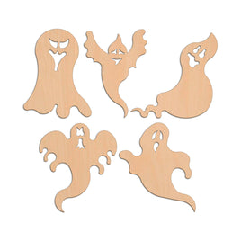 Five Ghosts wooden shapes