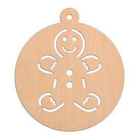 Gingerbread Bauble wooden shapes