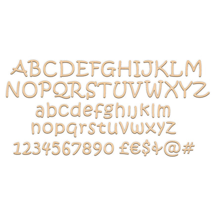 Individual Letters - Kristen ITC wooden shapes