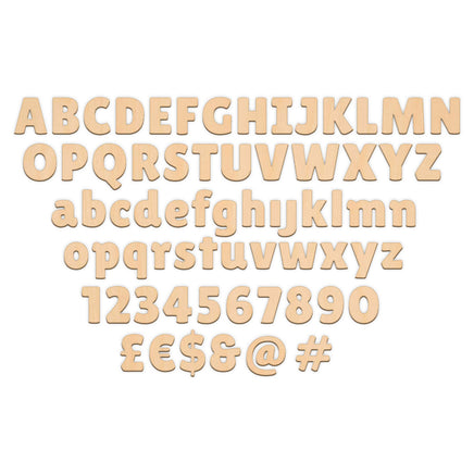 Individual Letters - Lilita One wooden shapes