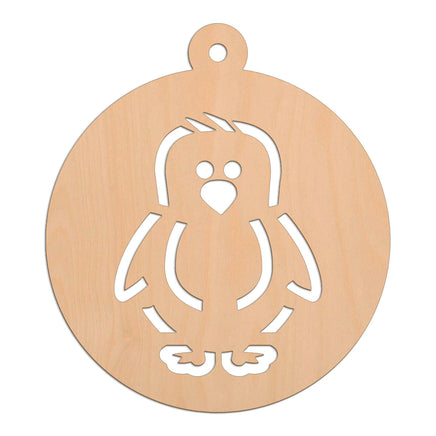 Penguin Bauble wooden shapes