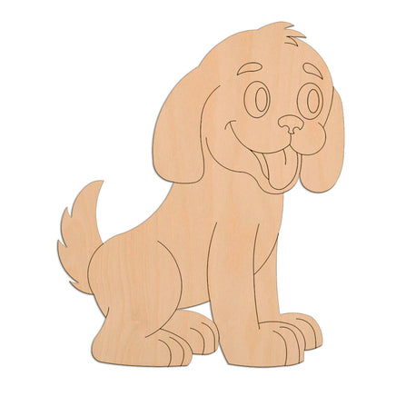 Puppy (Style B) wooden shapes