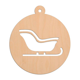 Sleigh Bauble wooden shapes