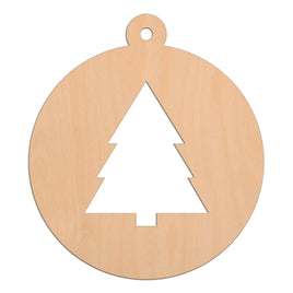 Tree (Style B) Bauble wooden shapes