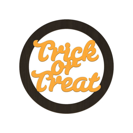 Trick or Treat Sign (Style A) wooden shapes