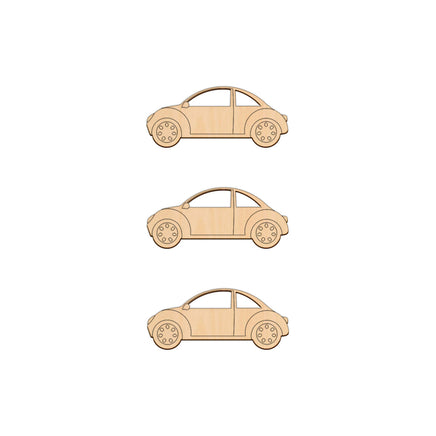 Detailed Car - 10cm x 4.2cm wooden shapes