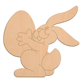 Easter Bunny & Egg wooden shapes