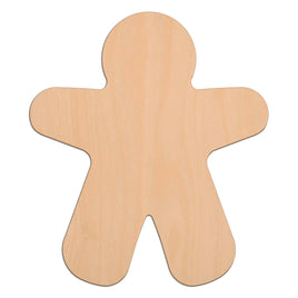 Gingerbread Man (Style A) wooden shapes