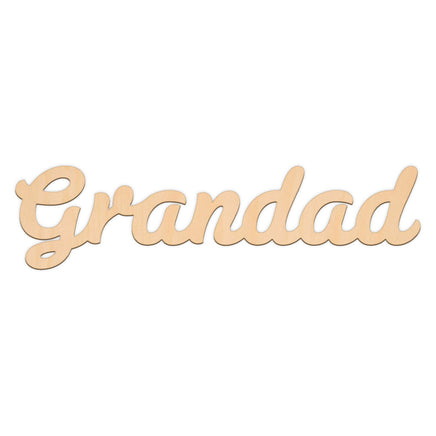 Grandad Word wooden shapes
