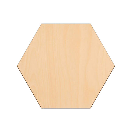 Hexagons wooden shapes