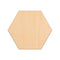 Hexagons wooden shapes