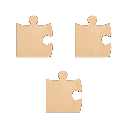 Jigsaw Piece - 10cm x 11.5cm wooden shapes