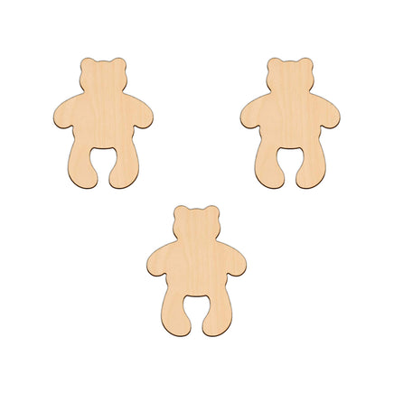 Standing Teddy - 8cm x 10.6cm wooden shapes