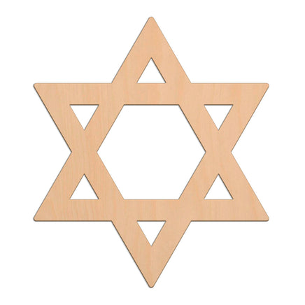 Star Of David wooden shapes