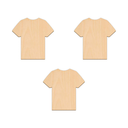 T-Shirt - 10cm x 10cm wooden shapes