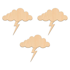 Thunder Cloud - 10cm x 9.2cm wooden shapes