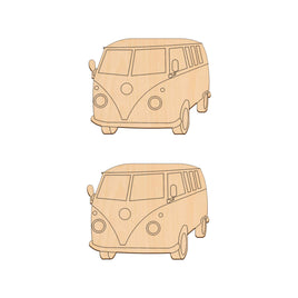Camper Van - 10cm x 8cm wooden shapes