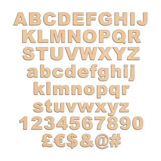 Individual Letters - Arial Black
