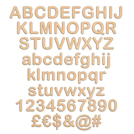 Individual Letters - Arial Rounded