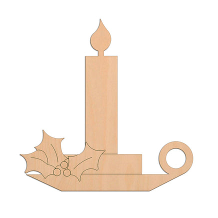 Candle (Style B) wooden shapes