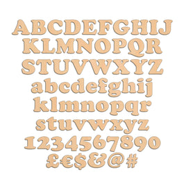 Individual Letters - Cooper Black