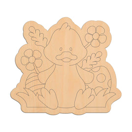 Easter Chick in Field