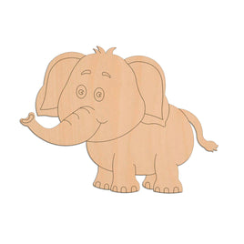 Elephant (Style B) wooden shapes