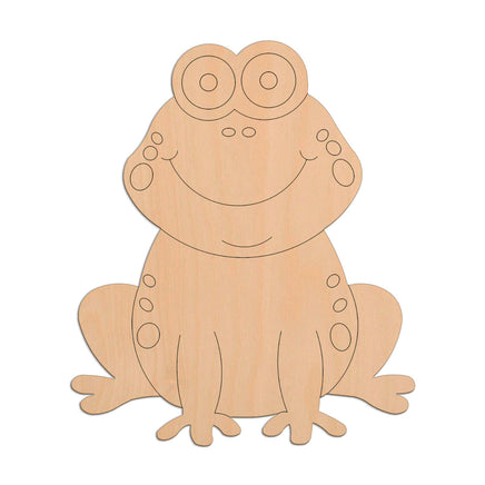 Frog (Style A) wooden shapes