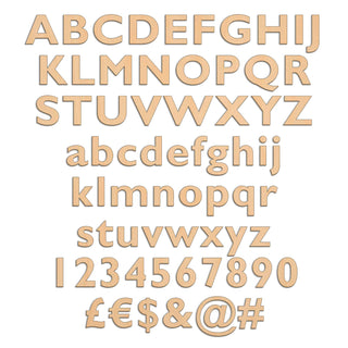 Individual Letters - Gill Sans MT