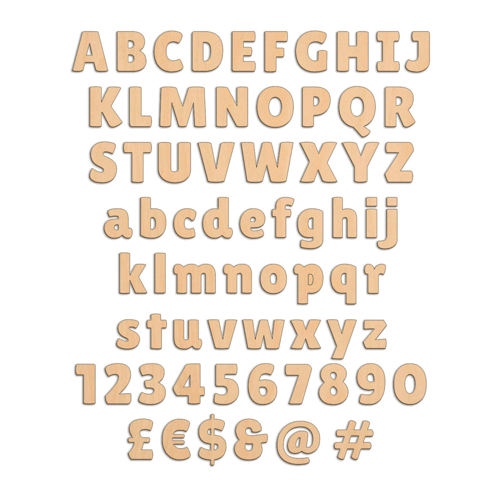 Individual Letters - Lilita One | Wood Craft Shapes