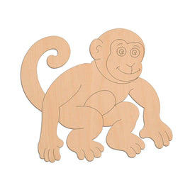 Monkey (Style A) wooden shapes