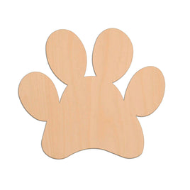 Paw (Style A) wooden shapes