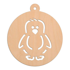 Penguin Bauble wooden shapes
