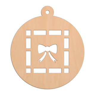 Present Bauble wooden shapes