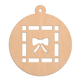 Present Bauble wooden shapes