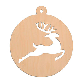 Reindeer Bauble wooden shapes