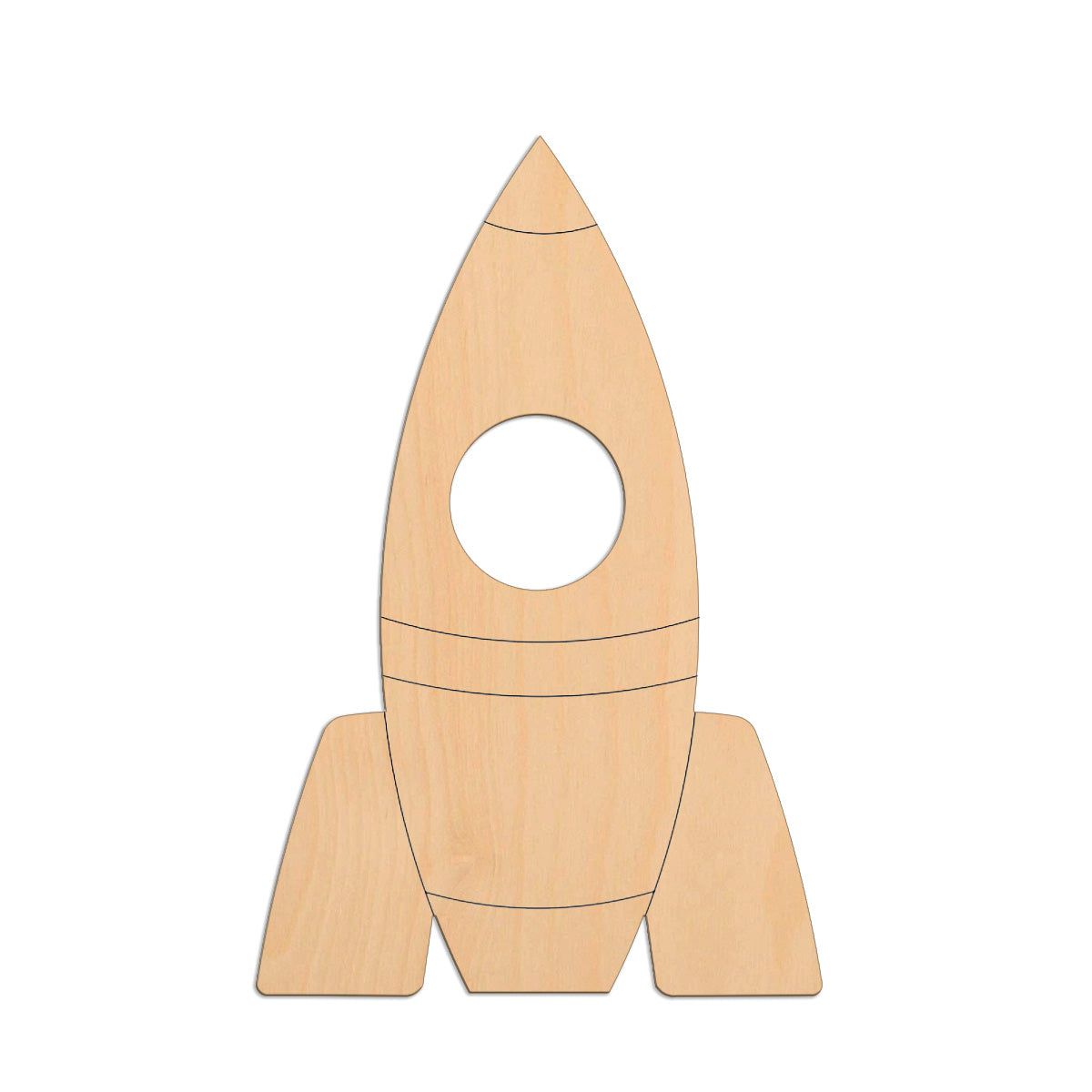 Rocket (Style A) | Wood Craft Shapes