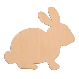 Sitting Rabbit (Style A) wooden shapes
