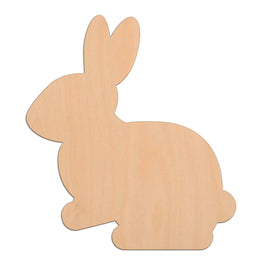 Sitting Rabbit (Style B) wooden shapes