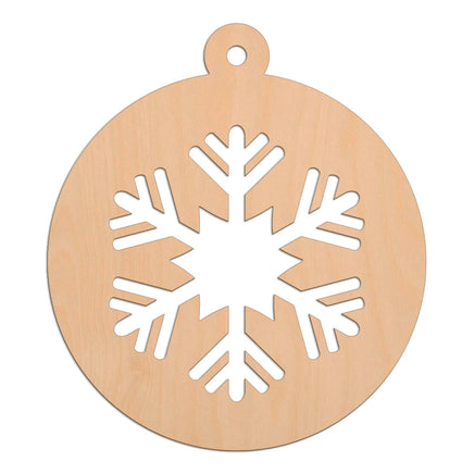 Snowflake Bauble wooden shapes