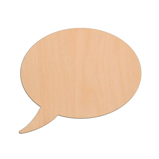 Speech Bubble (Style A) wooden shapes