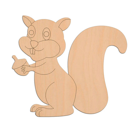 Squirrel (Style A) wooden shapes