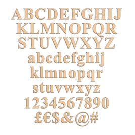Individual Letters - Times New Roman