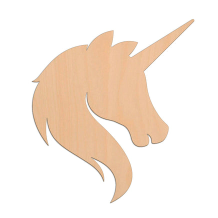 Unicorn Head (Style A) wooden shapes