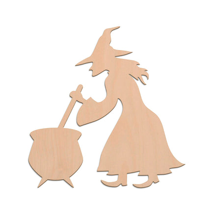 Witch With A Cauldron wooden shapes