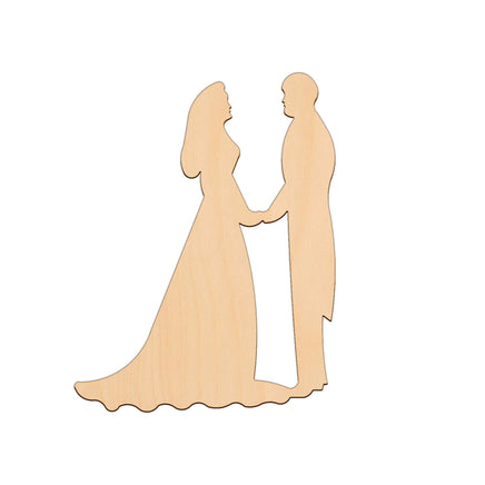 Bride and Groom - 15.4cm x 20cm wooden shapes