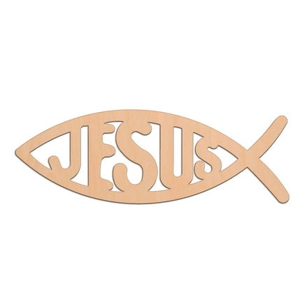 Christian Jesus Fish wooden shapes