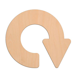 Circular Arrow wooden shapes