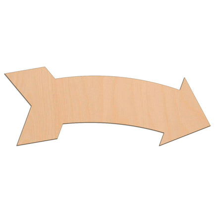 Curved Arrow wooden shapes