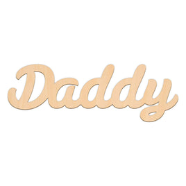 Daddy Word wooden shapes
